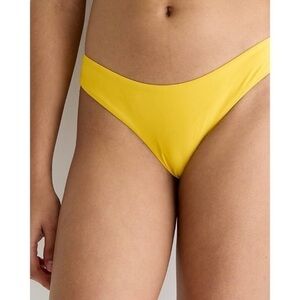 NWT J. Crew Curved Waist Cheeky Bikini Bottom Warm Maize Yellow Sz XXL